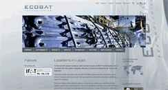 Desktop Screenshot of ecobatgroup.com