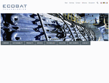 Tablet Screenshot of ecobatgroup.com